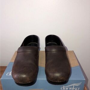 Dansko Brown Leather Clogs